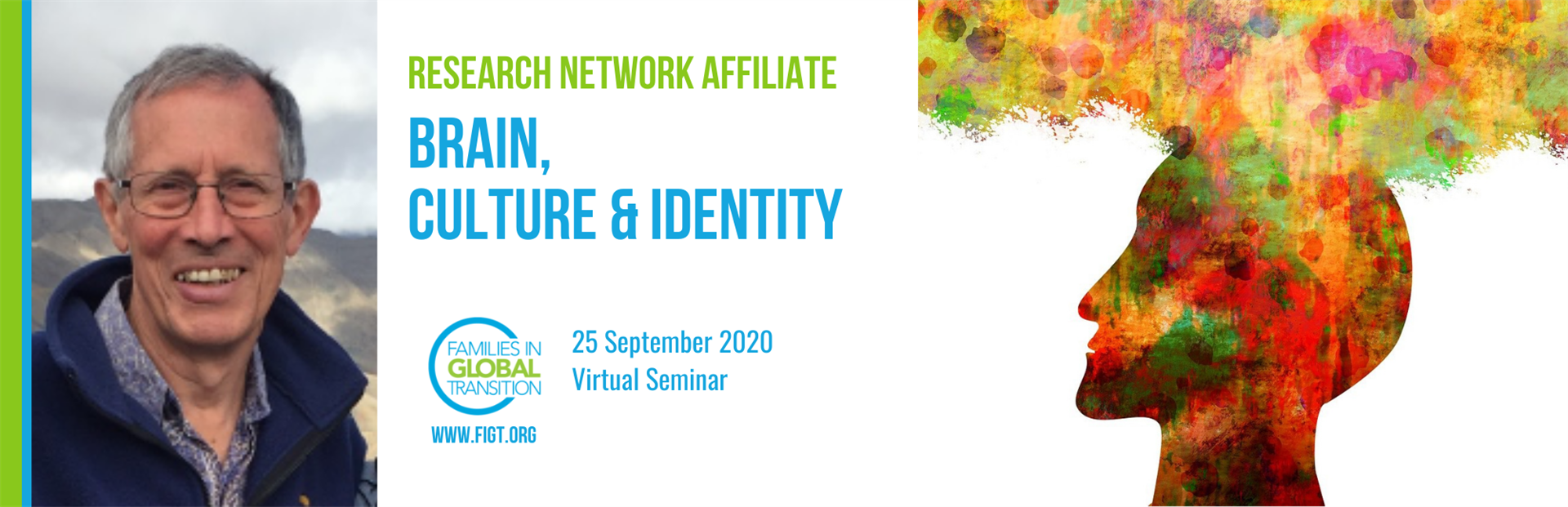 Blog title banner: Brain, culture & identity. 25 Sep 2020 virtual seminar.