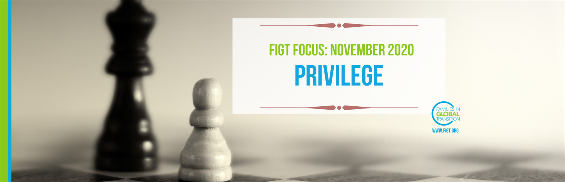 Blog title: FIGT Focus for Nov 2020 is Privilege